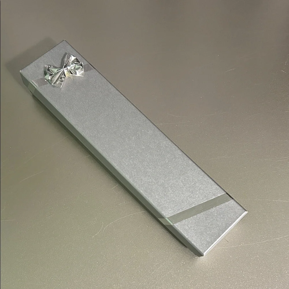 Decorative Gray Pen with Beaded Accents